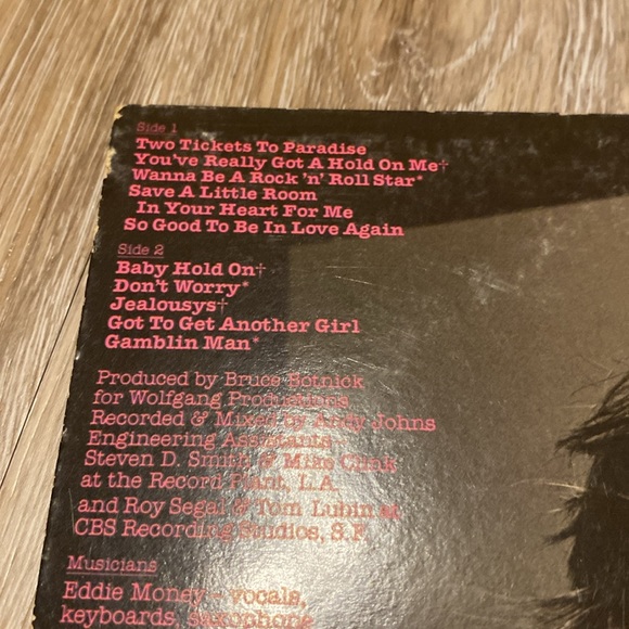 ✨💿 Vintage Vinyl 💿✨ Eddie Money Debut Album ~ 1977 - Picture 13 of 16